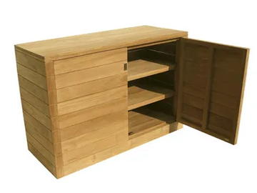 FUGU - Wooden garden cabinet by Il Giardino di Legno - view 2